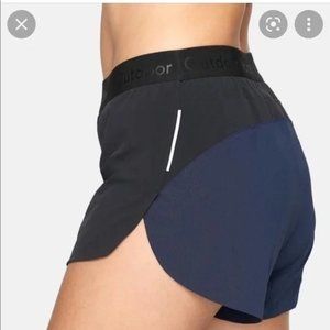 Outdoor Voices The Run Shorts, Navy & Black, Size Small